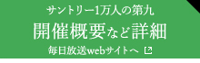 サントリー1万人の第九 開催概要など詳細 毎日放送webサイトへ
